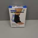 Ankle Brace for Sprained Ankle, Lace up Ankle Brace with 1Pair Metal and Plastic Support Bars, Ankle Stabilizer Brace for Men Women, Achilles Tendon Support Brace for Left Right, S (Black)