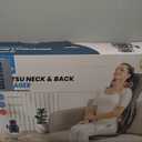 COMFIER Shiatsu Neck Back Massager with Heat, 2D ro 3D Kneading Massage Chair Pad, Adjustable Neck Massage,Seat Massager for Full Body Relaxation, Christmas Gifts for Dad Mom Women Men,Dark Gray