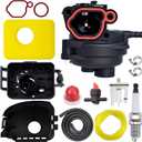 799583 593261 Carburetor With Air Filter Cover Kit Compatible With Briggs and Stratton 590556 591109 595656 591160 591979 08P500 08P502 09P602 09P702 300E 450E 500E 550E 550EX Series Lawnmower Engines