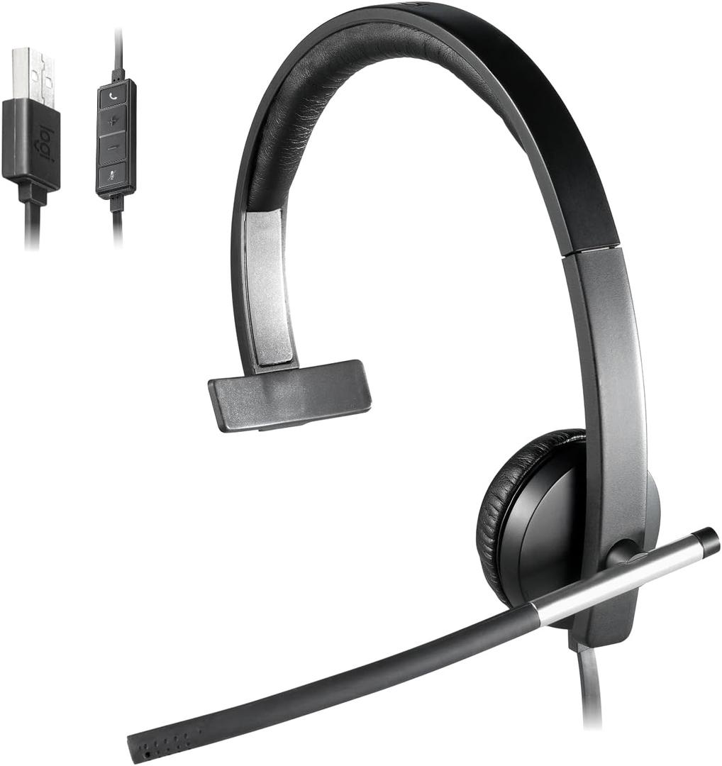 Logitech USB Headset Mono H650e, Black
