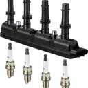 BDFHYK Ignition Coil Pack UF669 and Iridium Spark Plug XP3922 Compatible with Chevy Cruze 2011-2015 Chevrolet Trax Buick Encore 2013-2021 Chevy Sonic 2012-2020 Chevy Oem Coil Pack 1.4L l4 Set of 5