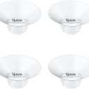 IVARONAL Flange Insert 4PCS 16mm Compatible with Momcozy M9/M6/M5/S12 Pro/V1 Pro/V2 pro, Spectra/Medela/Elvie/NCVI/TSRETE/eufy/Lansinoh/Paruu/MomMed Breast Pump 24mm Shields/Flanges (4pcs-16mm)
