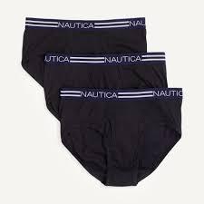 Nautica Men's Classic Cotton 3-pack Fly Front Briefs,M