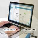 4 x Blue Light Blocking Glasses Men Computer Game Phone Eyeglasses Acetate Frame Metal Core Wire Spring Hinge (Black)