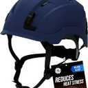 GE Safety Helmet, Impact Absorbing Tech, Adjustable Ratchet, ANSI Type 1, Memory Foam Padding, Hard Hats Protection, Chin Strap, Class C (Vented) & Class E (Non-Vented), OSHA Approved
