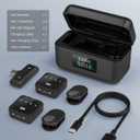 Wireless Lavalier Microphone for iPhone/Android with Type-C Plug, 48KHz, Noise Cancellation, Battery Charging Case Included, 98ft Range, Mini Microphones for Stream,TikTok,YouTube (Type-C)