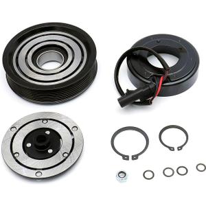 FKG AC Compressor Clutch Assembly Repair Kit Fit for 96-01 Dodge Dakota 3.9L, 96-02 Dodge Ram 1500 3.9L 5.9L with 16mm Ports, 94-01 Dodge Ram 2500 5.2L, 02-09 Dodge Ram 4000 5.7L