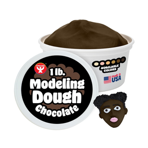 2 Pack Hygloss Play Modeling Dough for Kids – Multicultural Skin Tones – Safe & Non-Toxic Sensory Dough for Arts & Crafts – Play Clay for Toddler Activities, Preschool Classroom Must-Haves (1 lb, Chocolate)