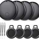 Android Air Tracker 4 Pack, Bluetooth Tracker Tags, Work with Google Find My Device App (Android Only), Smart Tags for Luggage, Wallet, Vehicles, Keys (Not for iOS)