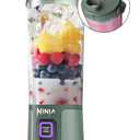 Ninja BC151EM Blast Portable Blender, Cordless, 18oz. Vessel, Personal Blender-for Shakes & Smoothies, BPA Free, Leakproof-Lid & Sip Spout, USB-C Rechargeable, Dishwasher Safe Parts, Forest Green