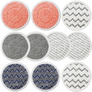 10 Pack Upgraded S7001 Pads Replacement Steam Mop Pads for Shark S7001 S8201 S7000 S7201 S8001 S7000AMZ, S7001TGT Series Steam Mop Pads,Steam&Scrub All-in-One Scrubbing Mop Pads,Part Model#:XKITP7000
