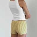 Women Y2k Floral Print Spaghetti Strap Crop Tank Tops Cute Boat Neck Tight Fitted Sleeveless Camisole Going Out (M)