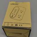 LENCENT 2 Prong Surge Protector Power Strip with USB Ports,2 Prong to 3 Prong Grounding Outlet Adapter,Multi Plug Wall Outlet with 6 Outlets 3 USB,Wall Plug Extender for Kitchen Office Older House