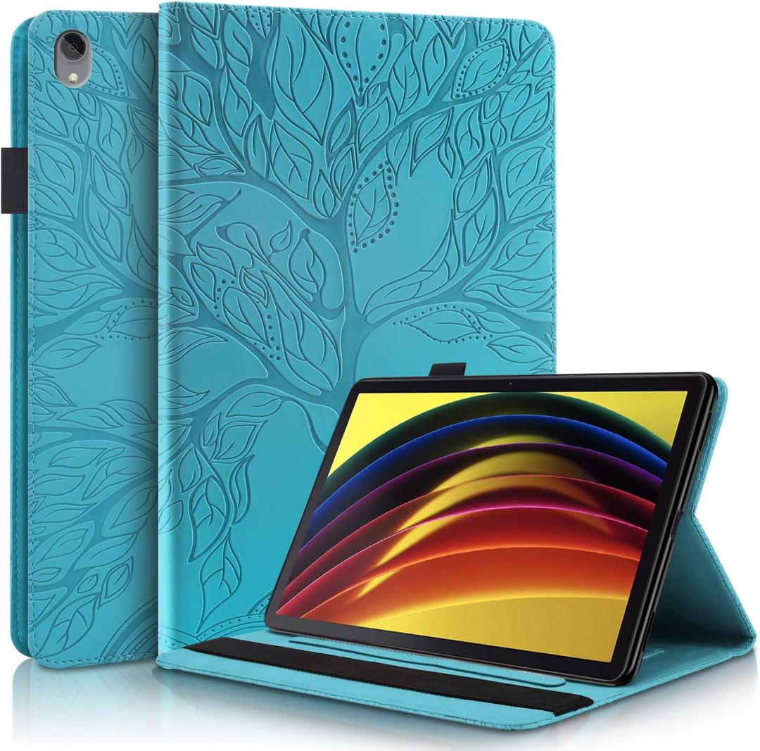 Case for Lenovo Tab P11(TB-J606F/J606X)/Tab P11 Plus (TB-J616F) 11 inch Slim PU Leather Protective Case Shell with Card Holder Folio Stand Cover for Lenovo Tab P11 /P11+ 11" - Turquoise