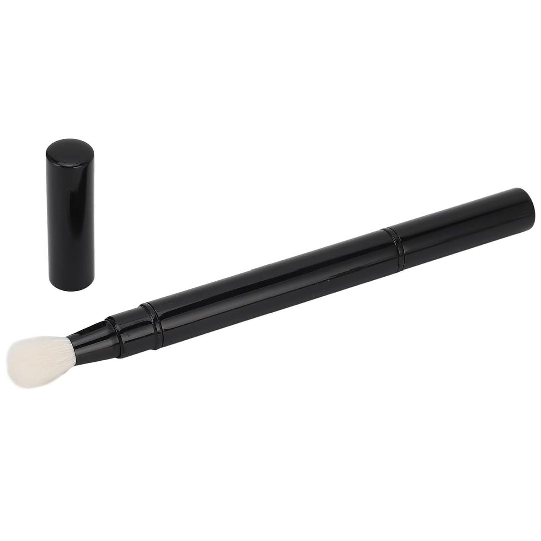 Dual Eyeshadow Brush, Eyeshadow Blending Brush Retractable Portable Double Ended Eye Makeup Brush Synthetic For Outdoor Travel Soft Easy To Apply With Automatic Sealing