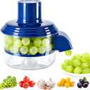 New Electric Fruit Peeler Machine, Automatic Grape, Cherry Tomato & Garlic Peeler, Fast Small Fruit Skin Remover for Kitchen, Salad Prep & Picnic Use, Portable Rechargeable Peeling Tool