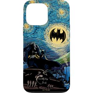 Batman Starry Night Style Painting Case for iPhone 13 Pro Max