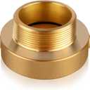 Brass Fire Hose Adapter, 2-1/2" NST Female x 2" NPT Male with Pin Lug for Hydrants & Hoses
