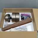 Fanbulous Farmhouse Ceiling Fans with Light, 48 Inch Bedroom Ceiling Fan with Lights, 6-Speed Adjustable, Quiet and Reversible DC Motor, Dual Finish 5 Blades, Rustic Caged Ceiling Fan for Living Room (Black and Walnut)