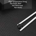 Ceramic Chopsticks Set of 4, Reusable Dishwasher Safe,High-grade Bone Porcelain Chopsticks with Case (White 4 PC)