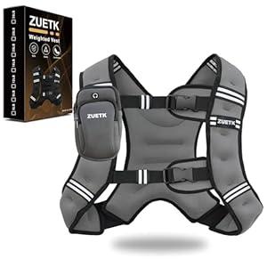 Weighted Vest, 30lb Weight Vest with Reflective Stripe, Weighted Vest for Men Women Workout Equipment for Strength Training, Running, Jogging, Fitness, Weight Loss 