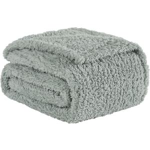 Horimote Home Sherpa Throw Blanket Sage Green 60 x 80 inch, Light Weight Warm Decorative Throw Blanket, Sage Green Pattern Reversible Boho Blanket for Sofa, Couch, Bedroom, Travel