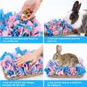 VCZONE 16" x 8" Rabbit Seagrass Snuffle Mat , Pure Hand-woven Felt Cloth Pet Foraging Mat, Enrichment Toy Bed Activity Mat for Rabbits, Bunny, Guinea Pigs, Ferrets, Chinchillas, Small Animals (16*8in)