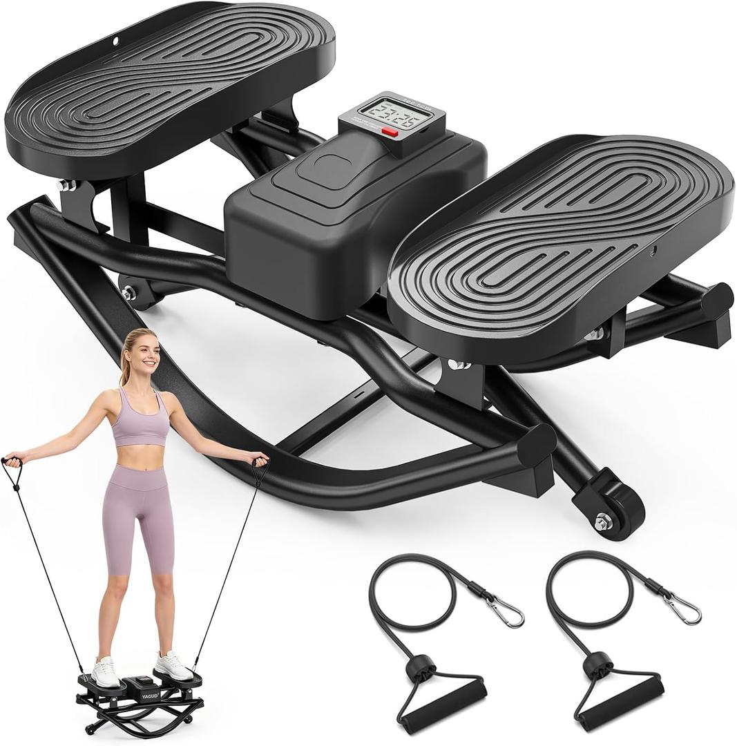 Yagud Rock Stepper Exercise at Home, Portable Rocking Stepper Side to Side