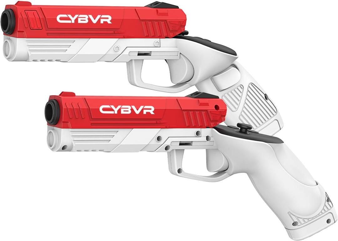 CYBVR Weighted Controller Grips for The Meta Quest 3 - Accessories for The Meta Quest 3S, Weighted Grips for Better Immersion in VR, Quest 3 Accessories for Immersive VR Gameplay (Red)