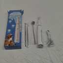 Dog Tartar Remover for Teeth, Plaque Remover with LED Light Teeth Cleaning Kit 5 Modes for Dogs and Cats, White