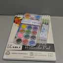 Kassa Watercolor Painting, Drawing & Art Supplies Set | Includes 21 Watercolor Palette, 30 Sheets & 3 Water Brush Pens in Assorted Sizes | Ideal for Home, School Art Projects & Bedroom Decoration
