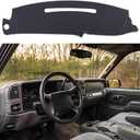 Dash Cover Custom Fit for 1997-2000 Chevy Chevrolet Silverado/GMC Sierra C1500 C2500 C3500 K1500 K2500 K3500, 1997-1999 GMC Yukon/Chevy Tahoe, Dashboard Cover Mat Pad(Gray)