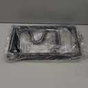 MUDEELA Pots and Pans Organizer Rack for under Cabinet, Expandable 11.81''-22.85'' Pot Lid Kitchen Cabinet Organizer Holder with 10 Adjustable Compartment Cutting Board Organizer for Pan Lid, Bakeware