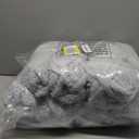 Hombys Rice Grey Chunky Chenille Yarn for Crocheting and Knitting, Super Bulky Thick Fluffy Yarn for Hand Knitting Blanket, Soft Plush Yarn, 8 Jumbo Pack (27 yds, 8 oz Each Skein)