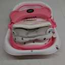 MoreFeel Collapsible Baby Bathtub for Newborn with Thermometer & 1 Hooded Towel & 1 Soft Floating Cushion,Portable Travel Bathtub with Drain Hole, Durable Foldable Baby Tubs for Infants to Toddler (Pink)