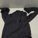 ForeFair Womens Turtleneck Mock Neck Long Sleeve Shirts Going Out Double Lined Crop Tops Slim Fitted Basic Tee (X-Small, Black)