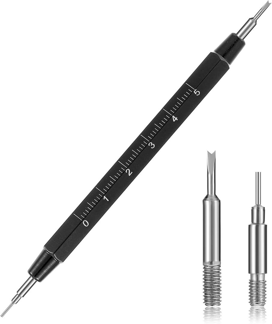 Mabor Watch Band Pins Remover Tool, Double Ended Design Repair Tool Kit for Remove Install Watch Bands Tools (Black)