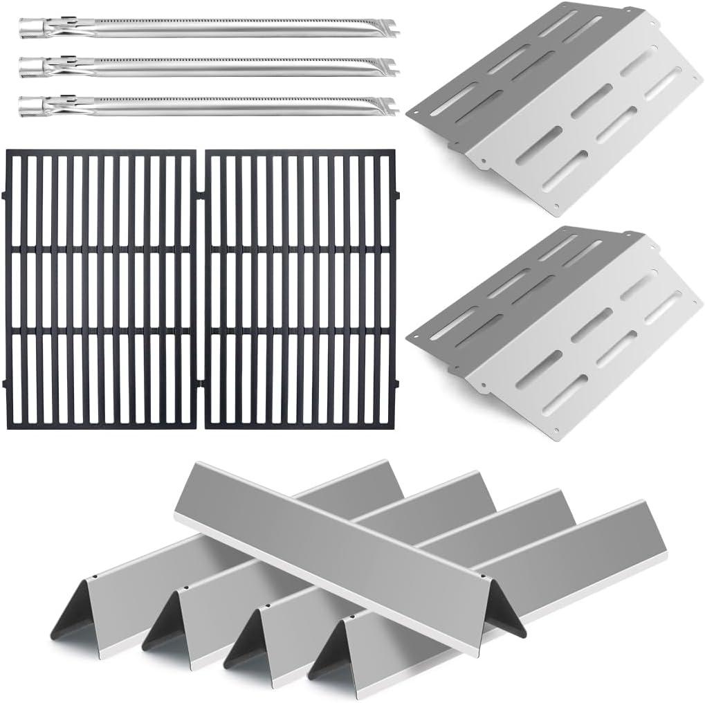 Grill Parts Replacement for Weber Genesis 300 Series E310 E320 E330 S310 S320 S330 EP310 EP320 EP330 Gas Grills with Front Control Panel Grill Pipe Tubes Burner (2+5+62752-3+7524)