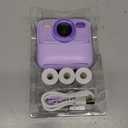 Kids Instant Digital Cameras for Boys and Girls, 1080P HD Dual-Lens Selfie Digital Camera with Print Paper & 32G Card, Christmas Birthday Gifts Toys for Toddler and Teenagers Age 3-16 Years Old (Purple)