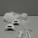 Paruu P10 Hands-Free Breast Pump Wearable, 338mmHg Strong Suction, Low Noise, 4 Modes & 9 Levels, Electric Breast Pump Portable, Smart Display, 19/ 21/ 24/ 28mm Insert/ Flange, 2 Pack (White)