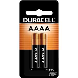 Duracell AAAA 1.5V Batteries, 2 Count (Pack of 1), AAAA 1.5 Volt Alkaline Battery, Long-Lasting for Cameras, Styluses, Flashlights and More
