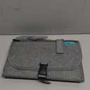 Kopi Baby Portable Diaper Changing Pad - Baby Diaper Changer Travel Bag with Wipes Pocket, Smart Design Portable Changing Mat, Infant Travel Station Kit, Gift for Newborn Girl & Boy - Grey, Classic