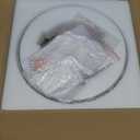 Lamomo Semi Flush Mount Ceiling Light, Upgraded Larger 12 Inch Golden Hallway Light Fixture, 3 Light Globe Glass Close to Ceiling Scone,Indoor Hanging Light for Bedroom Kitchen Porch Hallway