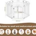 Pet Playpen with Door Dog Foldable Puppy Playpen for Puppies and Small Dogs 6-Panels Easy Assemble Easy Storing for Indoor and Outdoor (6 Panels)