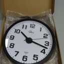 WallarGe Night Light Wall Clock for Bedroom - Silent Lighted up Wall Clock Glow in The Dark, Battery Operated for Living Room/Kitchen, Easy to Read Large Digital Display, 12 Inch