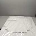 3 Pcs Cardboard Trash Cans with Lid Disposable and Reusable Corrugated Cardboard Trash Cans Recycling Bins Bulk with 6 Garbage Bags White Rubbish Boxes for Parties Events(40 Gallon)