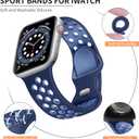Lerobo Band Compatible with Apple Watch Band 38mm SE 3 40mm Series 11 42mm 9 41mm for Women Men 45mm 44mm 42mm, Soft Silicone Breathable Sport Strap for iWatch Bands Series 10 9 8 7 6 5 4 3 2 1 SE 2