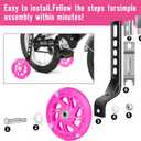 Bicycle Training Wheels for Kids Stronger Version Replacement Adjustable Bicycles Stabilizer for Children, Suitable for 12/14/ 16/18/ 20/ inch Children's Single Speed Bikes