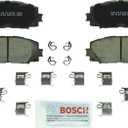 BOSCH BC1184 QuietCast Premium Ceramic Disc Brake Pad Set - Compatible with Select Scion iQ; Toyota Prius C, Yaris; FRONT