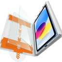 iGluz 2 Pack for iPad 11th/10th Gen.(A16 2025/2022,11/10.9 inch)9H+ Tempered Glass Screen Protector with Easy-Install Box[12FT Grade Shatterproof]Apple Pencil Compatible,HD Clarity,Scratch Resistant